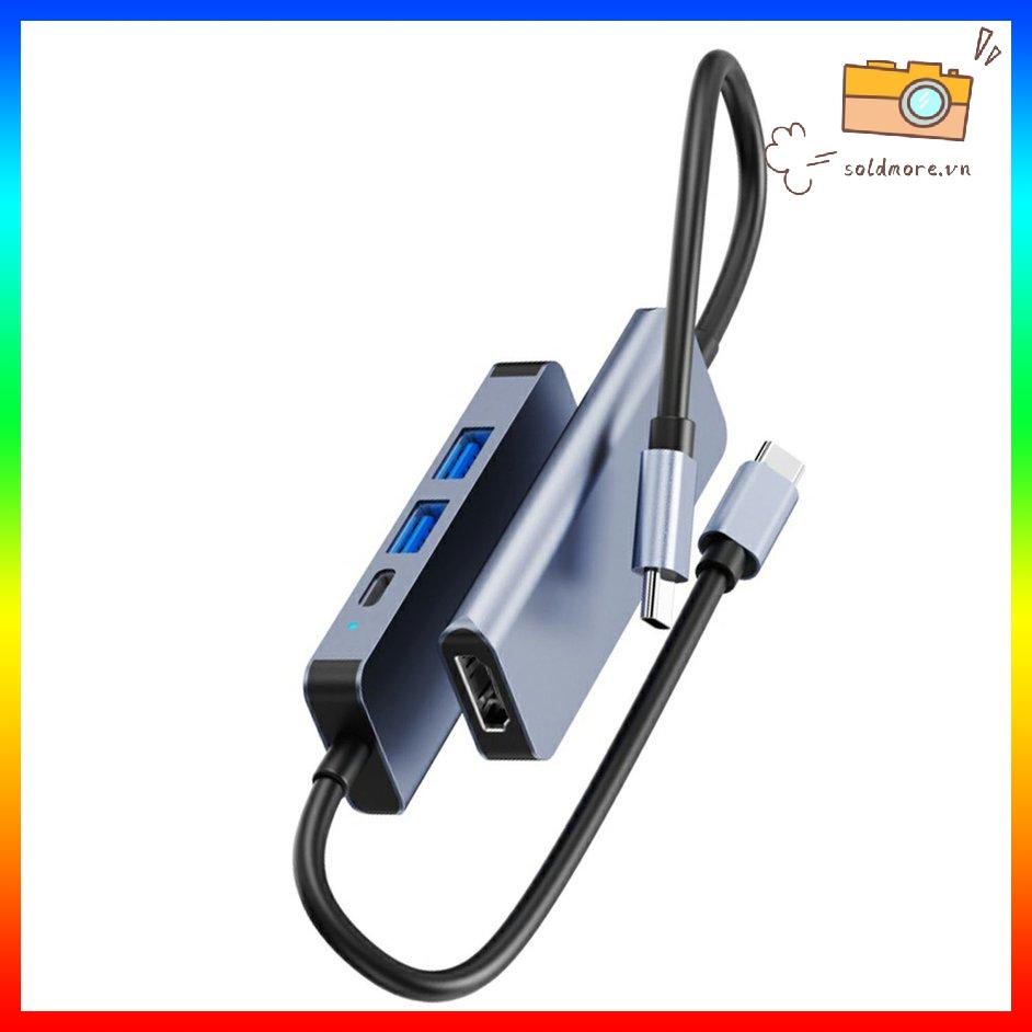 [SOE] Type C To HDMI-compatible USB2.0 Multifunctional Four-in-one HUB Adapter
