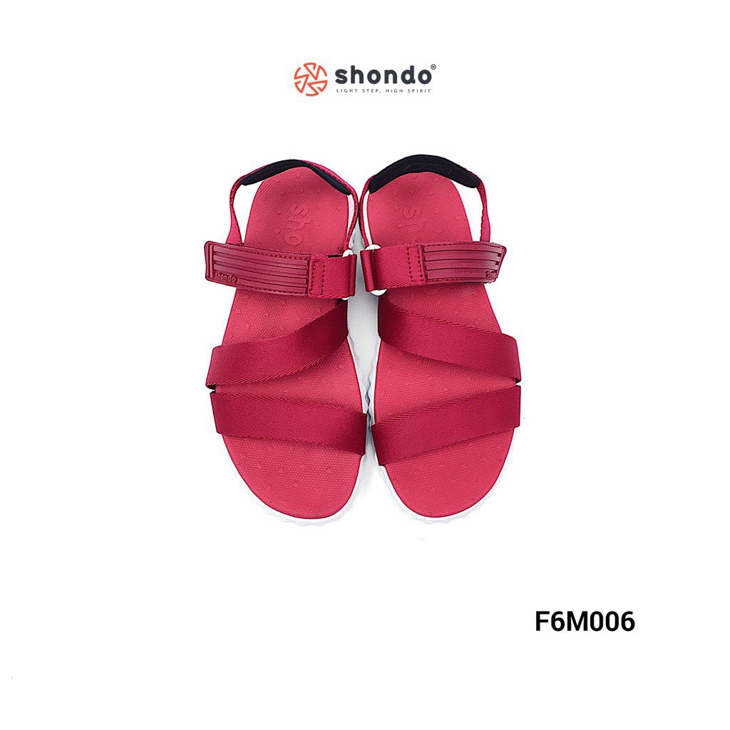 Giày sandal SHAT SHONDO quai đỏ đế trắng F6M006