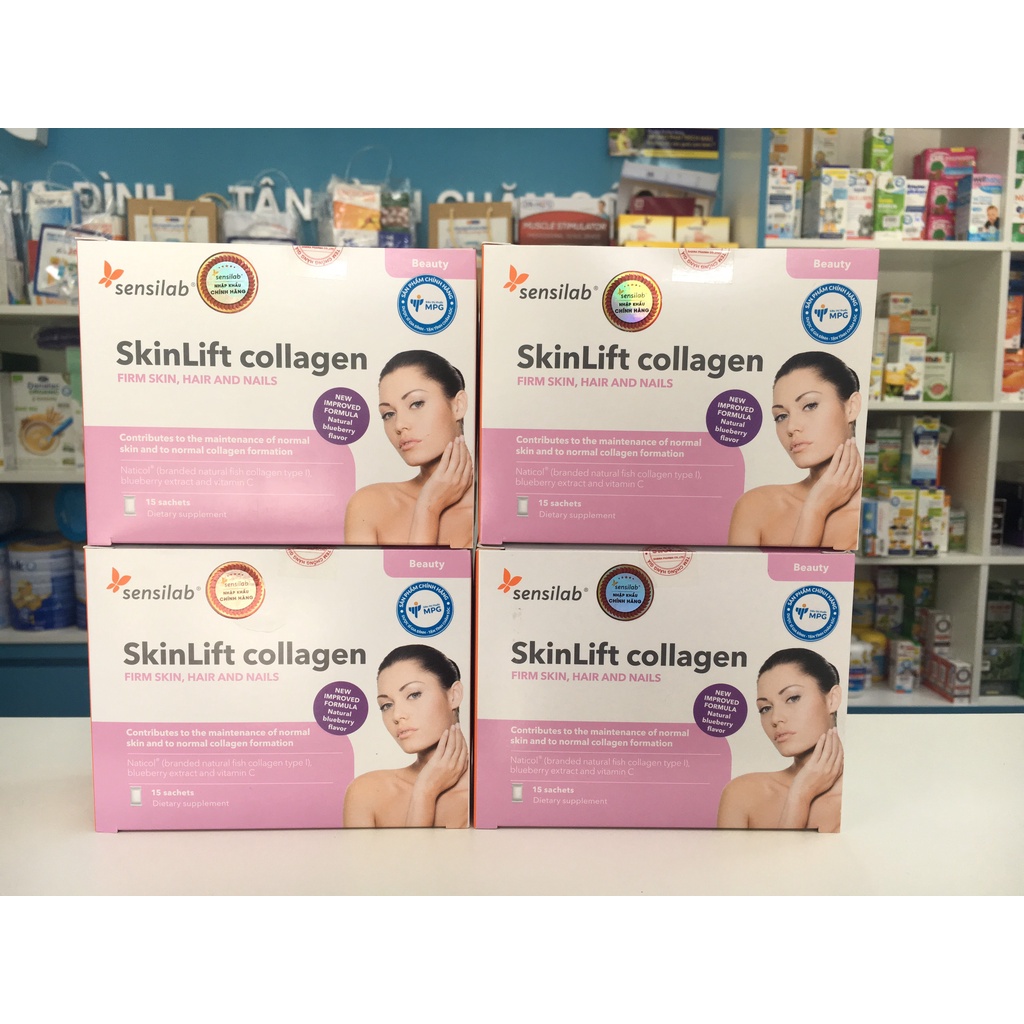 SkinLift Collagen: Bổ sung Collagen type I từ cá biển dạng Naticol Nhập khẩu Châu Âu