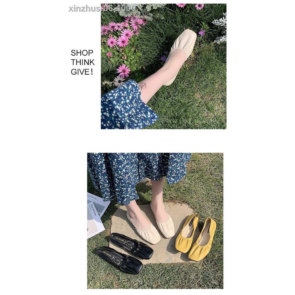 ✙♝☑Giày Búp Bê Nữ Mũi Vuông Thời Trang Xinh Xắn | BigBuy360 - bigbuy360.vn