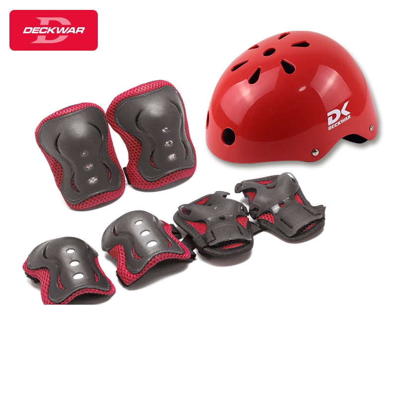 Deckwar Set Miếng Đệm Bảo Vệ Cho Ván Trượt Sàn Boong Cho Trẻ Em (1+6 Miếng Bảo Vệ) Skwar