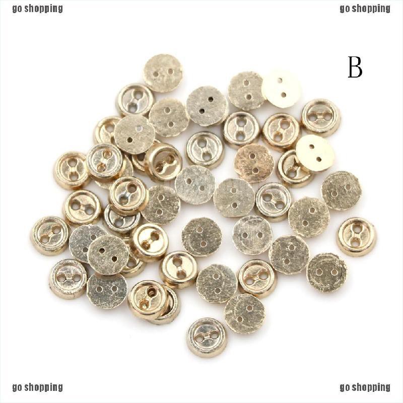 {go shopping}50PCS 5MM Diy Ultra-small Buckle Clothes Buckles For Bjd Blyth Doll Dress Accessories