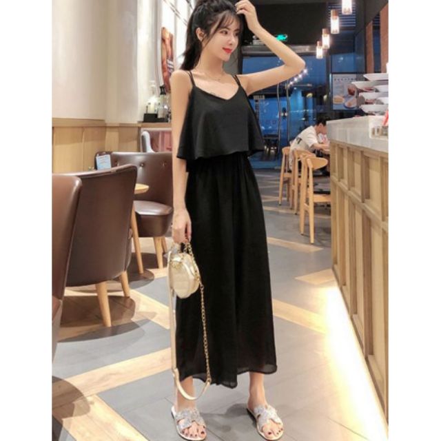 Đầm maxi 2 dây cao cấp mặc đi biển siêu xinh siêu sang (2 màu Có ảnh và Clip Thật) | BigBuy360 - bigbuy360.vn