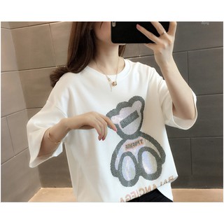 Mẫu áo phông nữ mới 2021, áo thun cotton mềm co giãn form rộng trẻ trung cá tính