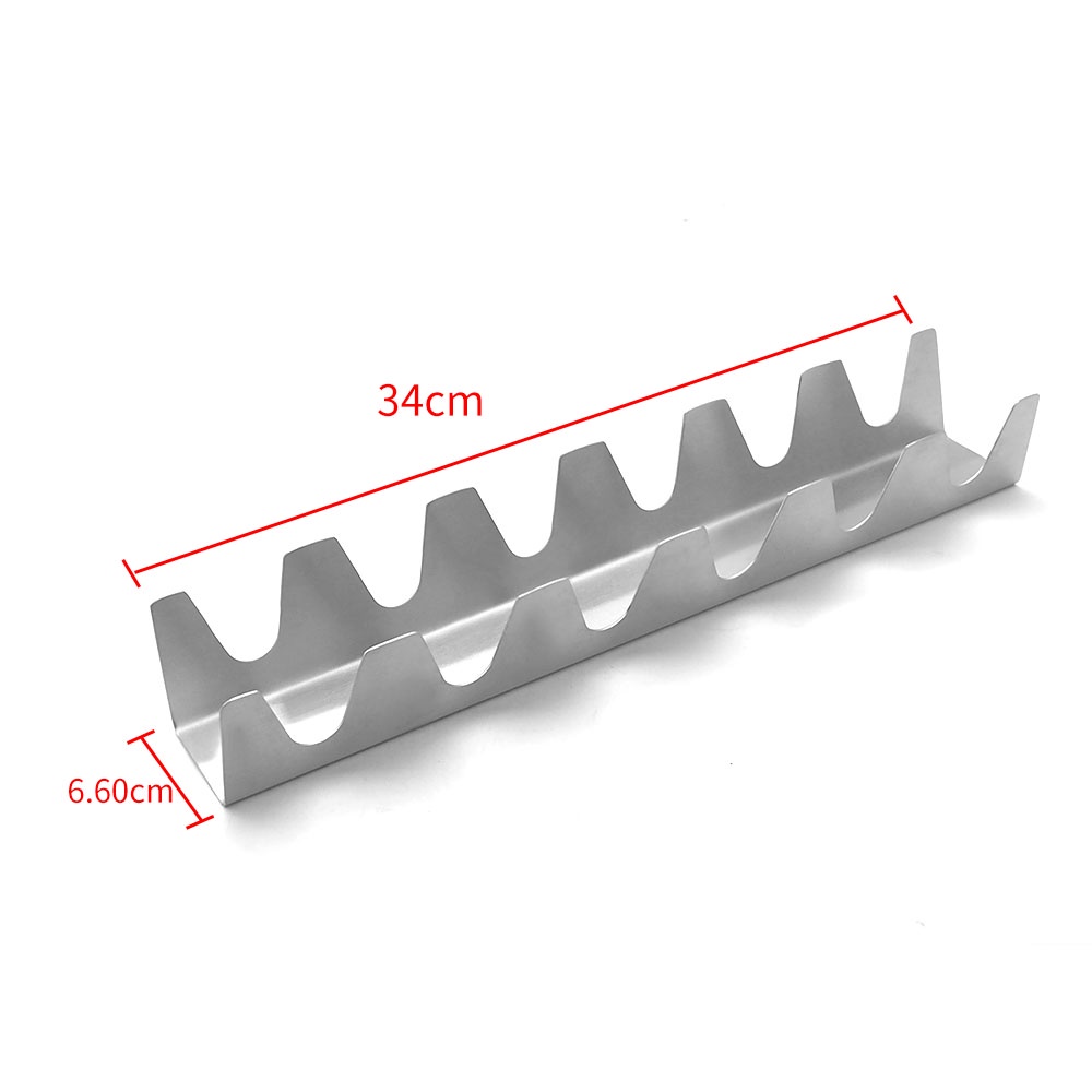 [global]Taco Holder Stand Pack Stainless Steel Taco Stand Tray for Oven Soft Or Hard Tacos