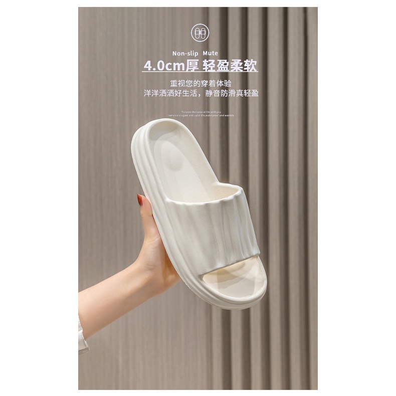 Dép quai ngang nữ bánh mỳ Chao, Quai nhăn đi siêu nhẹ cực êm chân nhựa Eva cao cấp thời trang ulzzang Hàn Quốc TH-73