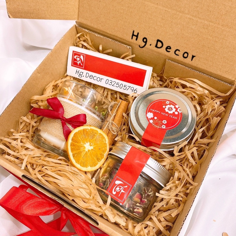 100 tem dán decal sticker năm mới màu đỏ tem Tết Happy New Year