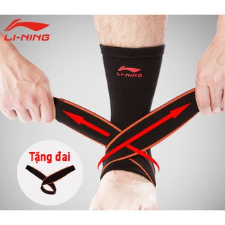 Bó bảo vệ mắt cá chân Li-ning tặng kèm đai cuốn bảo tránh bong gân trật khớp cổ chân