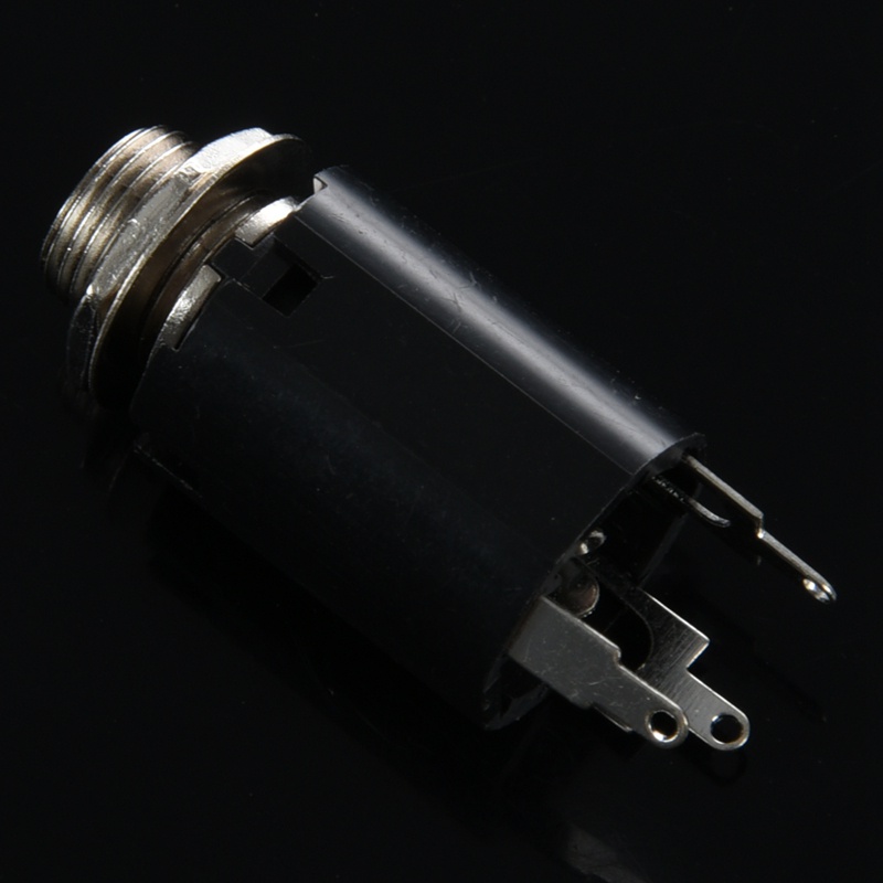 1 Giắc Cắm Đầu Cắm 6.35 Cho Đàn Guitar Màu Đen