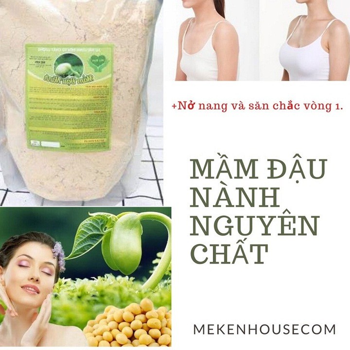 Mầm Đậu Nành Sạch Nguyên Chất Loại Chuẩn Cân Bằng Nội Tiết Tố Phụ Nữ Mẹ Ken 500G