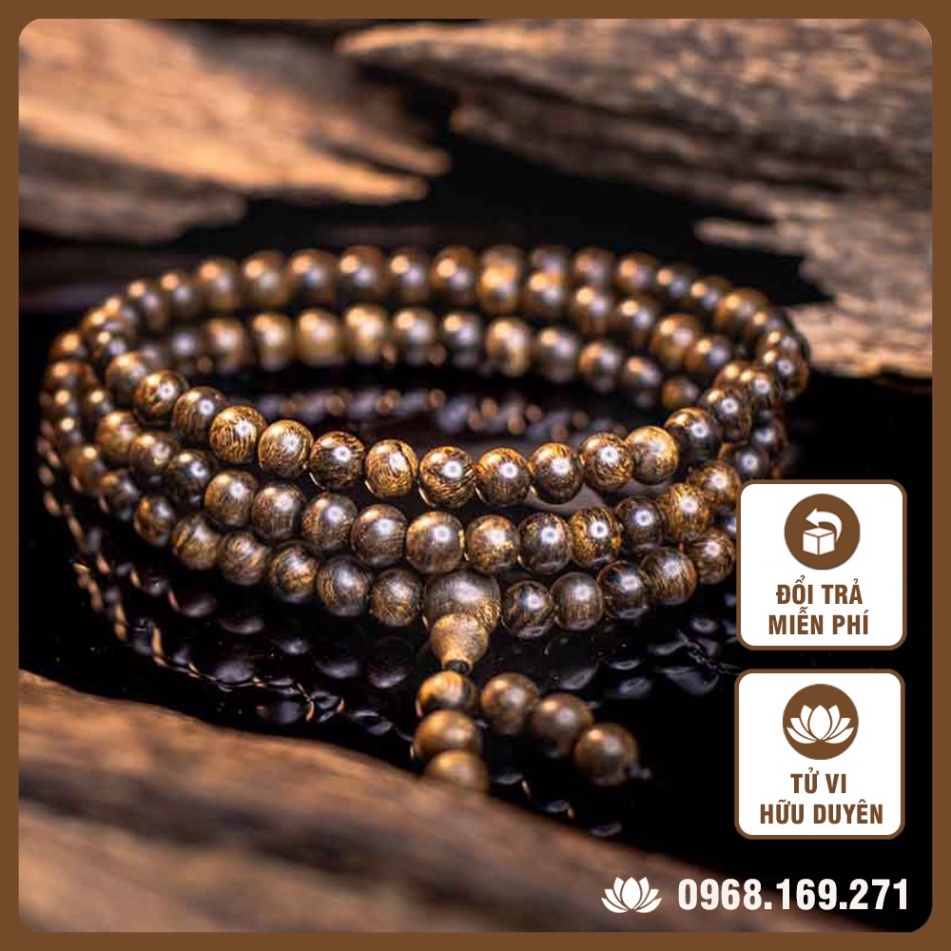 Vòng Trầm Hương 💕FREESHIP💕 tràng 108 hạt đeo tay thanh lịch, hương thơm tự nhiên, Đổi trả miễn phí, Xem Tử vi hữu duyên | BigBuy360 - bigbuy360.vn