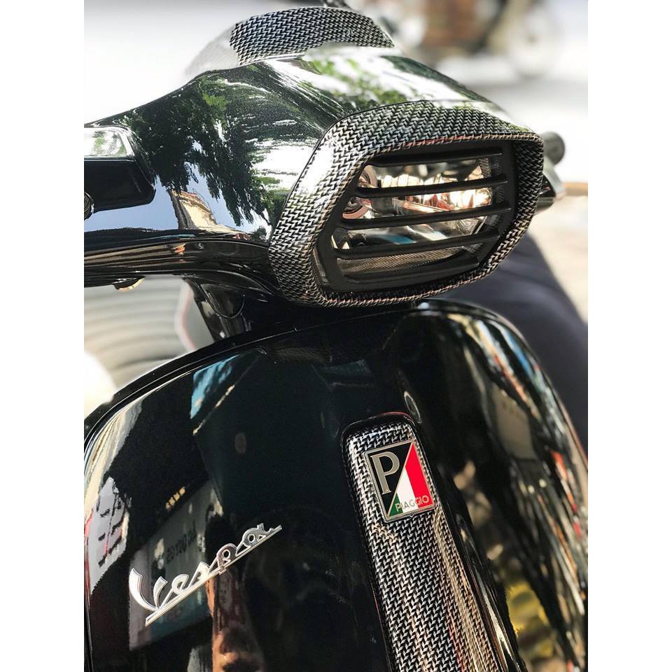 DDXM - V35H - LOGO NHÔM CHỮ P PIAGGIO DÀNH CHO XE VESPA ĐỘ NHIỀU MÀU