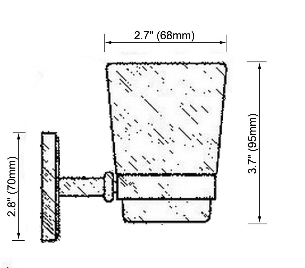 Giá Đỡ Bàn Chải Đánh Răng Bằng Đồng Thau Màu Vàng Kim Kèm Cốc Thủy Tinh Zba593