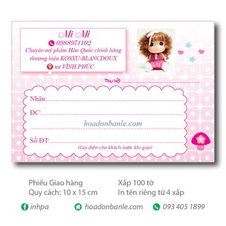 Phiếu giao Nhung - Vân Hoàng