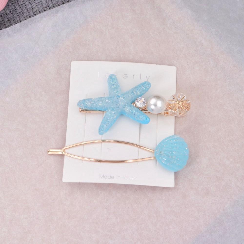 Pearl-shaped beaded hair clip