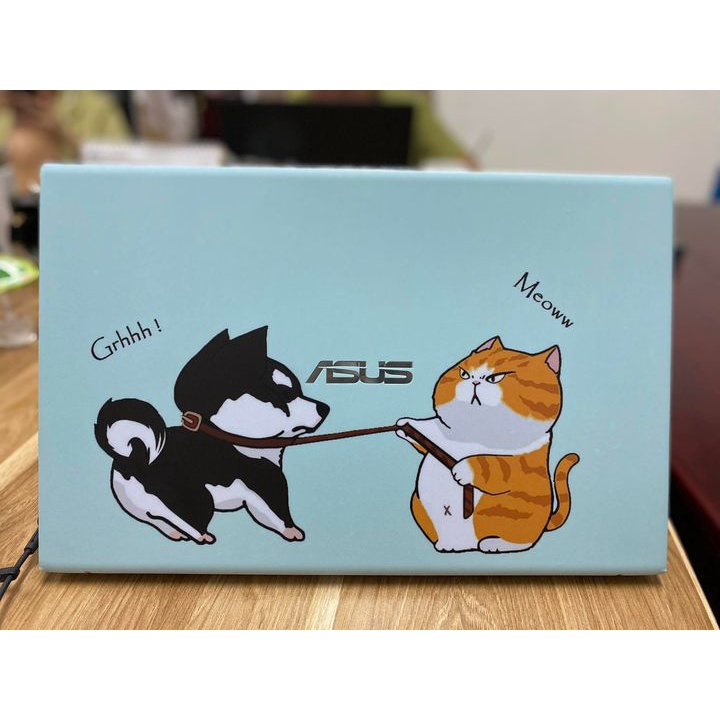 Miếng dán Laptop Skin Laptop mẫu mèo dễ thương cho HP Dell Asus Acer Lenovo MSI Thinkpad in theo yêu cầu