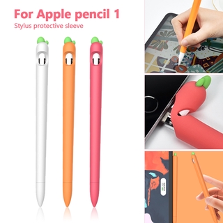 Vỏ Silicone Bảo Vệ Bút Cảm Ứng Kiểu Dáng Củ Cà Rốt Cho Apple Pencil 1st 2nd