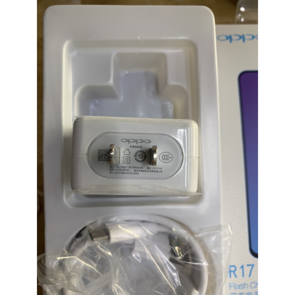 Bộ sạc nhanh OPPO R17 5V-4A, cáp USB Type C