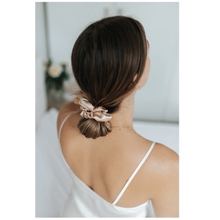 Scrunchies Trơn Vải Lụa Nhiều Màu