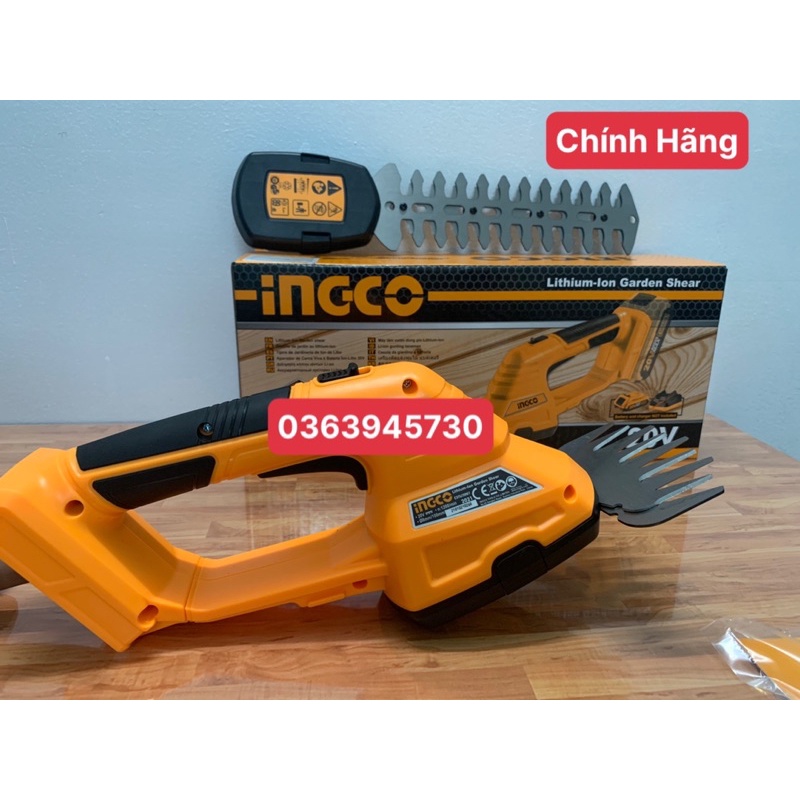 INGCO Máy cắt tỉa hàng rào dùng pin 20V CSTLI2001