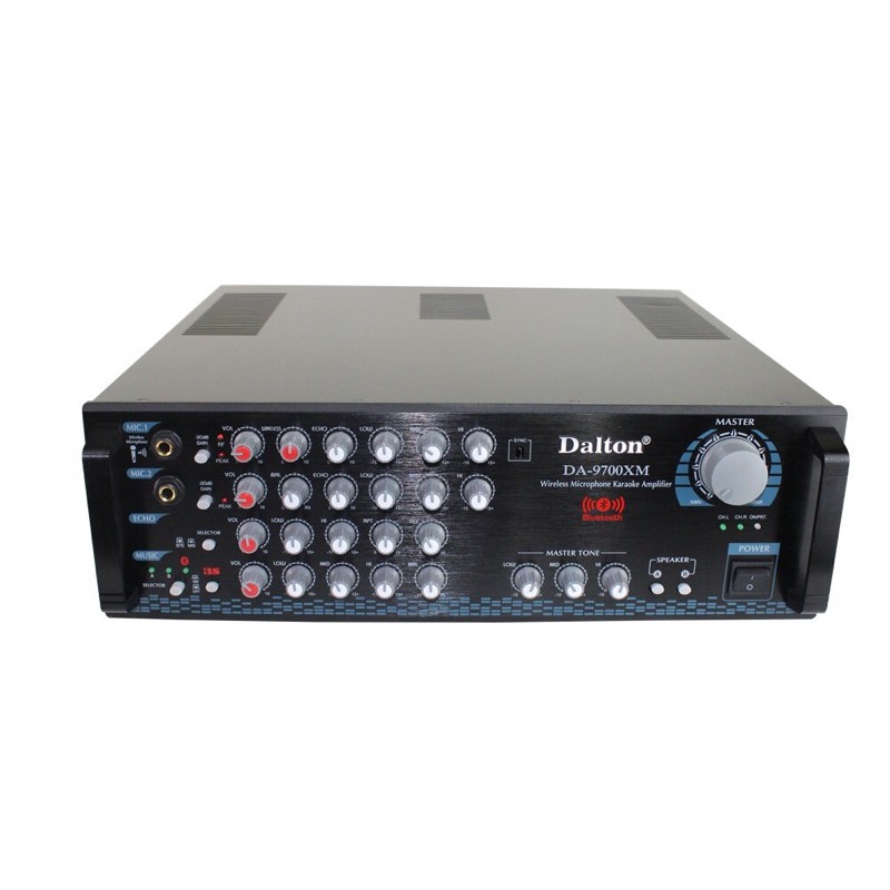 Ampli Karaoke cao cấp chinh hãng Dalton DA-9700XM (Bluetooth, 2 Micro không dây, 800 w)