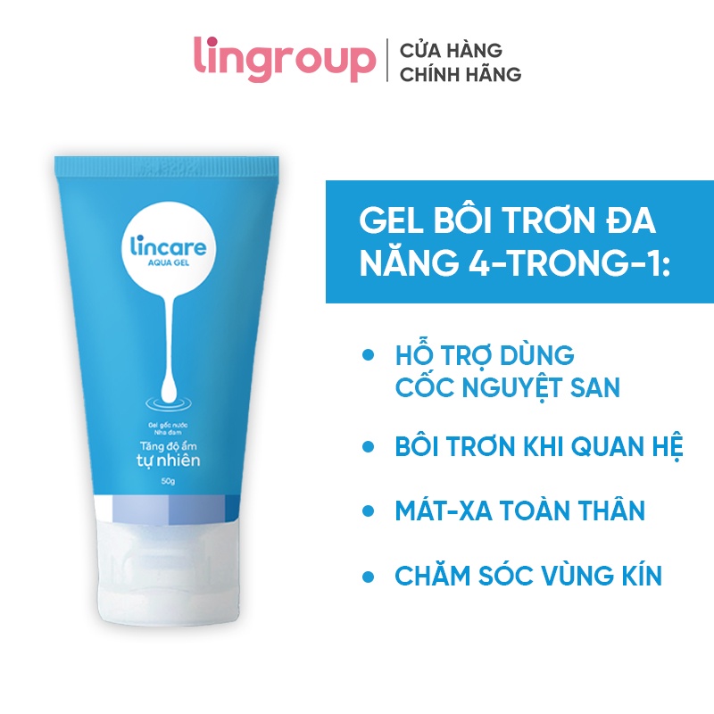 Gel bôi trơn đa năng gốc nước Lincare Aqua Gel 50ml