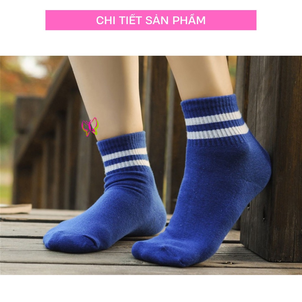 Tất vớ nữ dài mang giày thể thao 100% cotton co dãn thoải mái  Anna Shop