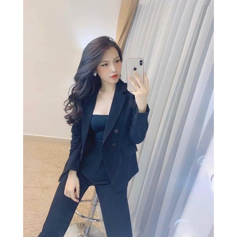 set áo vest 3 món quần dài công sở | BigBuy360 - bigbuy360.vn