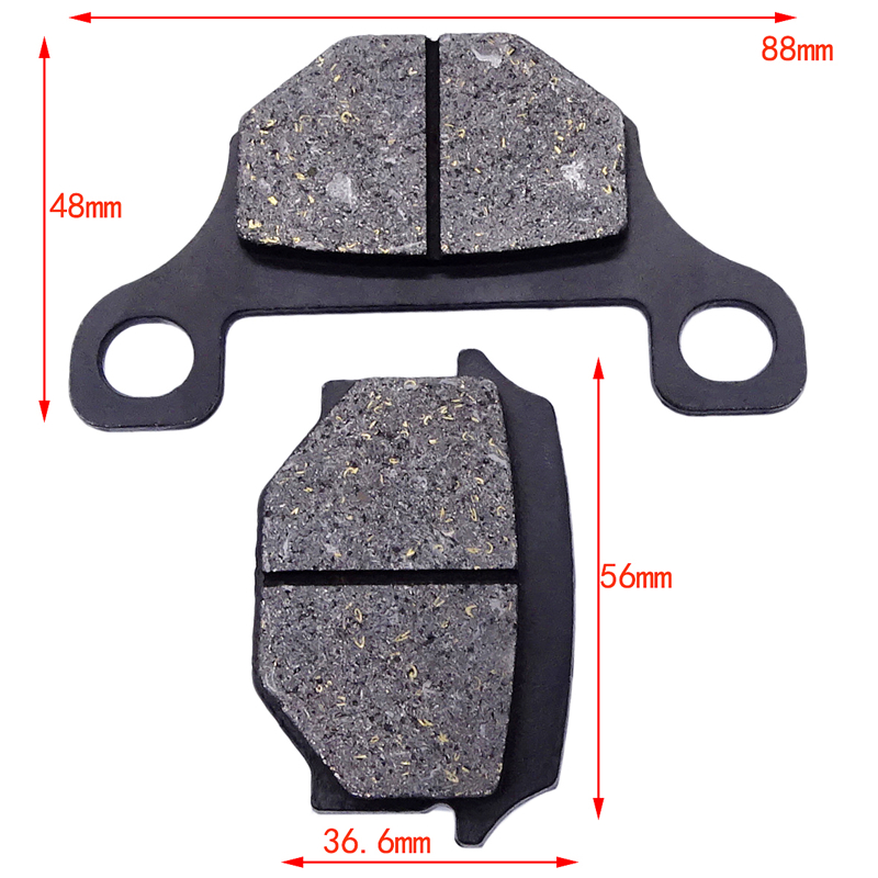 1 Cặp Má Phanh Trước Chất Lượng Xe Máy Một Phần Cho Suzuki GN125 1982-1990 GN125H 2010-2018 Đĩa Phanh