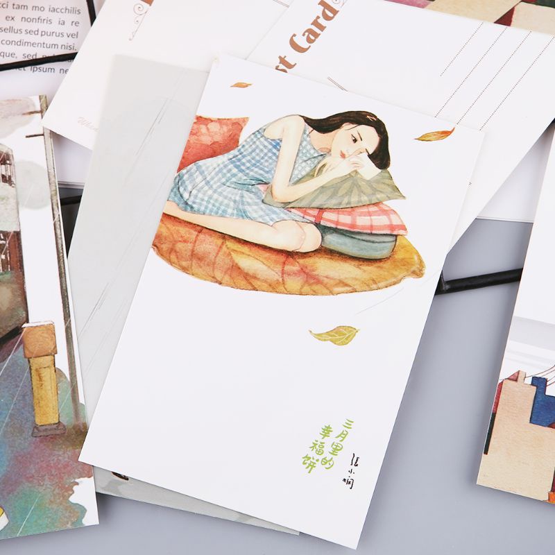 Set 30 Tấm Thẻ Ảnh Trang Trí Phong Cách Vintage