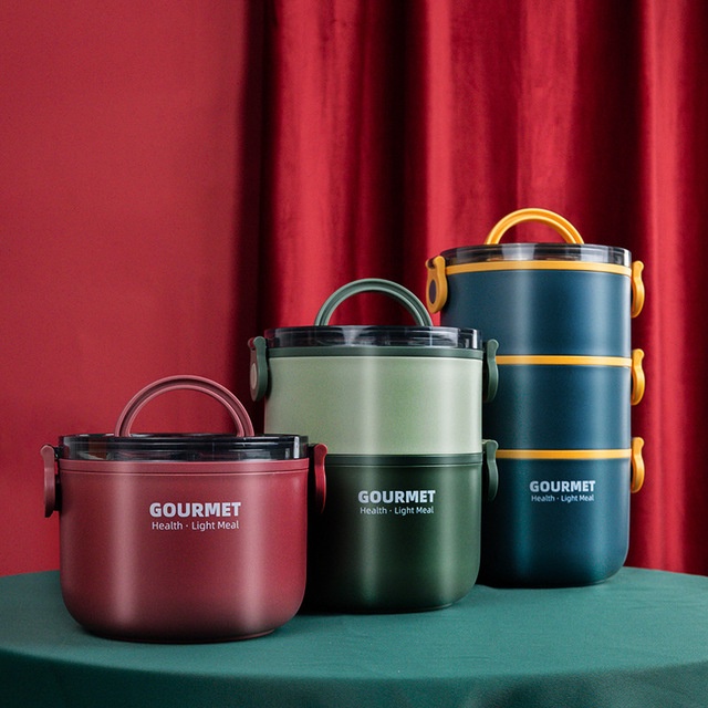 Hộp cơm giữ nhiệt màu pastel cao cấp