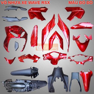 Wave RSX Nhựa TRẮNG cao cấp màu ĐỎ ĐÔ vỏ nhựa xe Wave RSX loại TỐT
