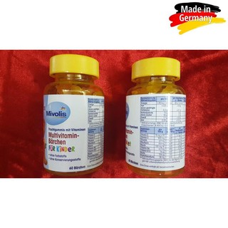 [Hàng Đức] Kẹo gấu Mivolis (Das Gesunde) lọ 60 viên xách tay Đức .
