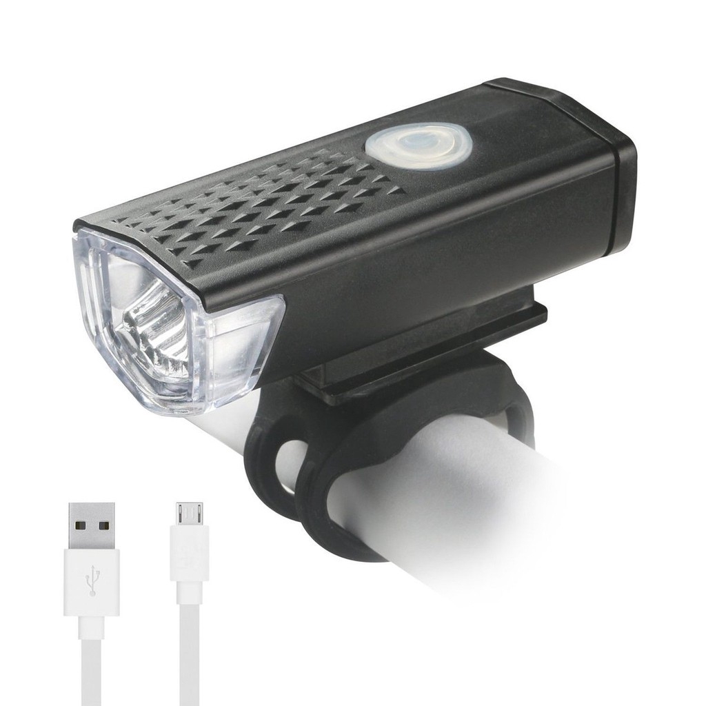 Đèn pha phía trước không thấm nước MOSOWORLD 300 Lumen có thể sạc lại dành cho xe đạp