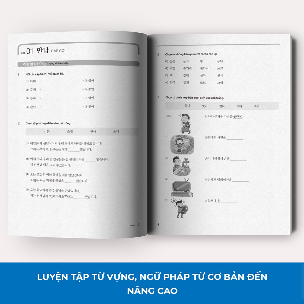 Sách - Tiếng Hàn Tổng Hợp Dành Cho Người Việt Nam - Sách Bài Tập Sơ Cấp 2