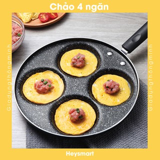 Chảo rán 4 ngăn chống dính, chảo chiên trứng ốp la