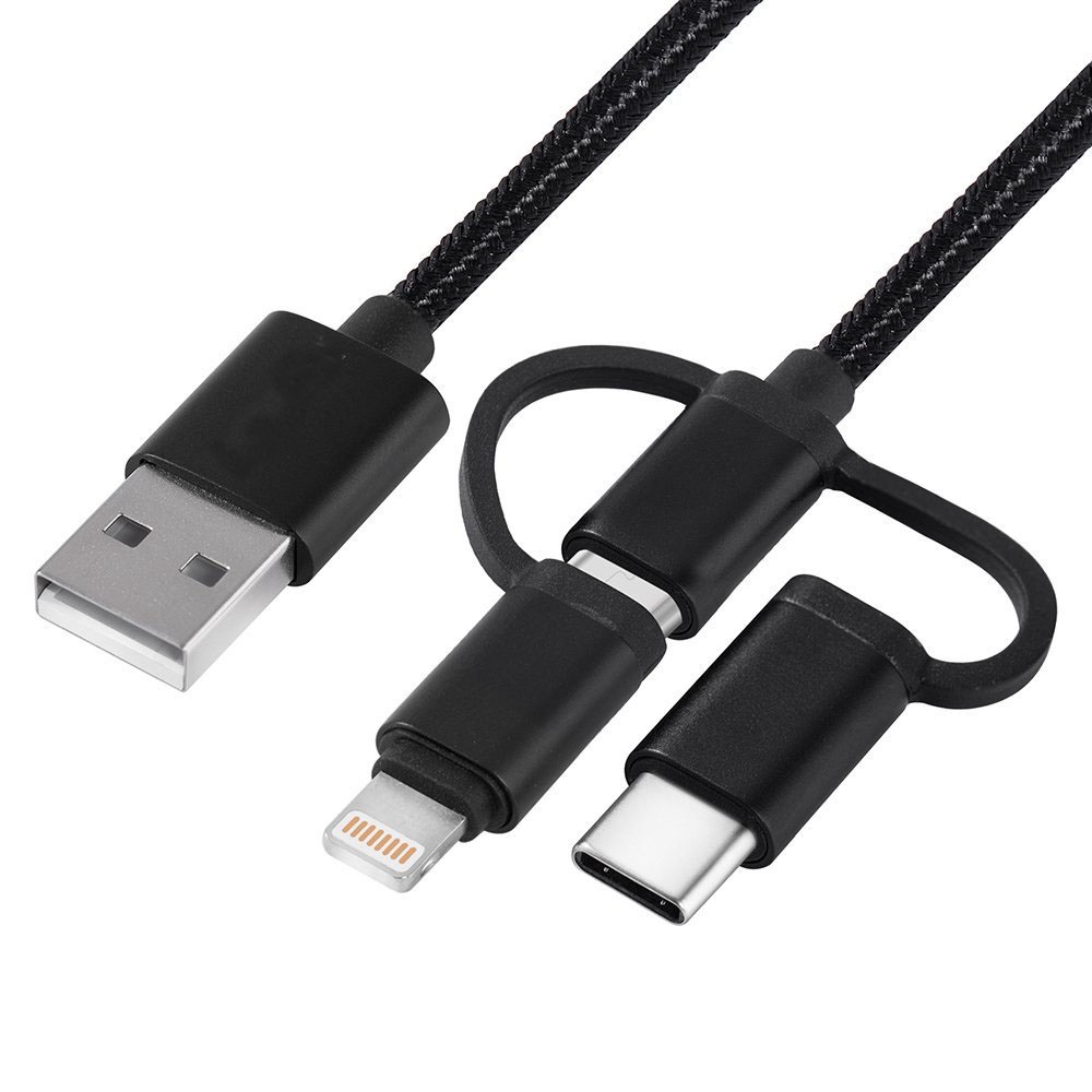 Dây Cáp Sạc Nhanh 2.4A 3 Trong 1 Dành Cho Điện Thoại android