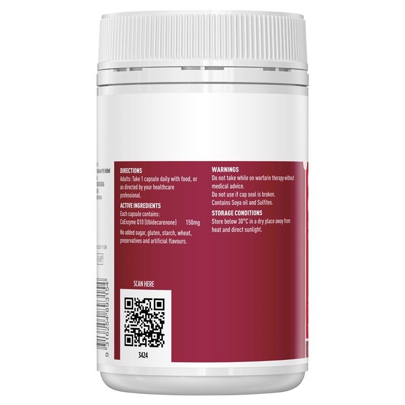 Viên bổ tim Coenzym Q10 Healthy care 150mg 100 viên