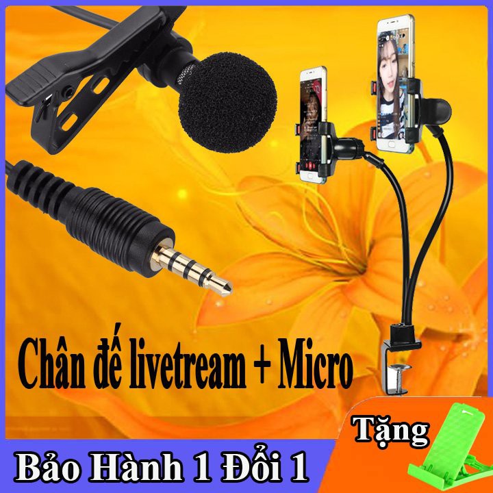 Chân đế điện thoại livestream - Có thể điều khiển góc độ - Tương thích với mọi điện thoại - Có quà tặng