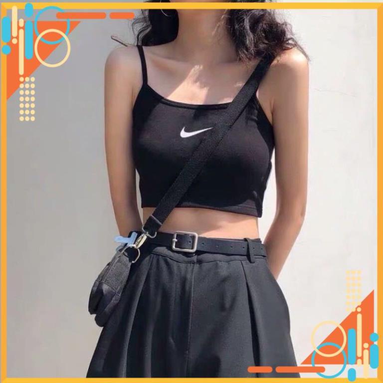 Áo Croptop 2 Dây Thêu LoGo A5186 [Hàng Đẹp]