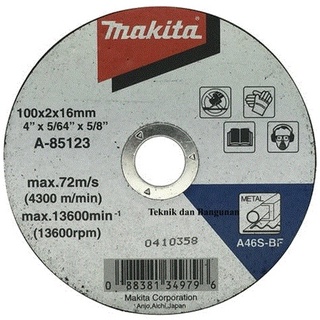 Đá cắt sắt 100x2x16mm makita a-85123
