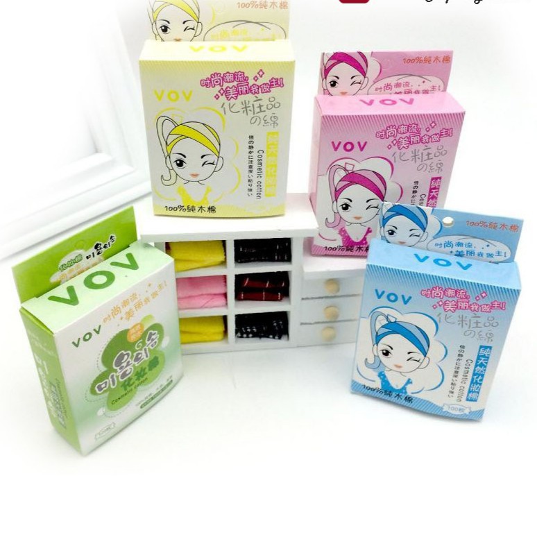 Bông Tẩy Trang VOV Nhật Bản Hộp 100 Tờ