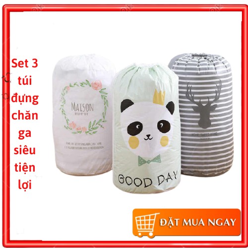 Sét 3 TÚI ĐỰNG CHĂN GA SIÊU TIỆN LỢI