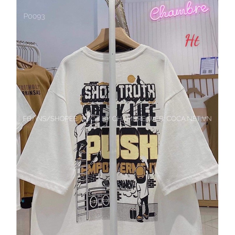 [Mã FAMARAL1 giảm 10K đơn 50K] Áo phông PUSH 2 mặt H2Q778