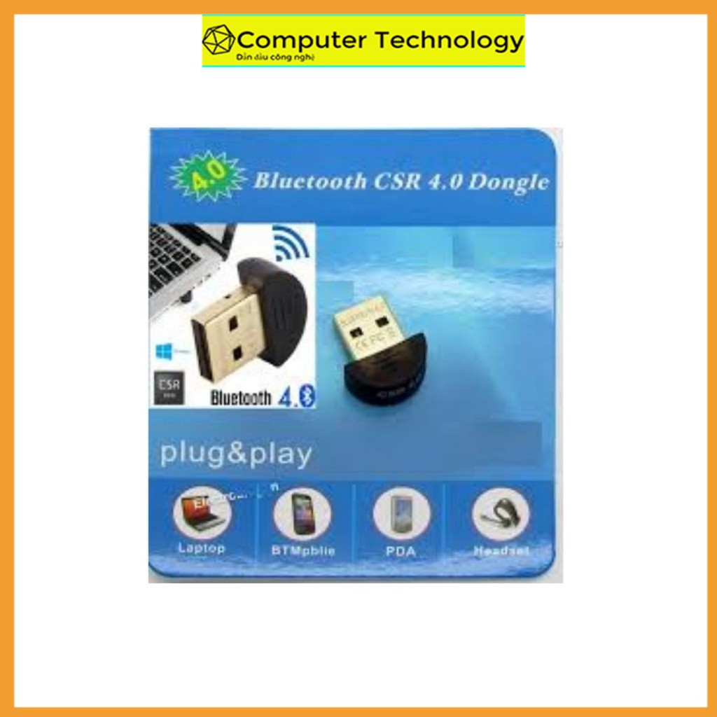 Usb Bluetooth, Usb Thu Blutooth 4.0 Không Dây Cho Pc Win 10 8 7