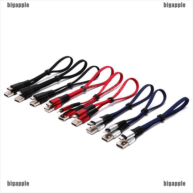 Dây cáp sạc/truyền dữ liệu nhanh 2.4A cổng Micro USB Type-C dài 30cm