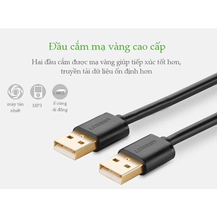 Cáp USB 2.0 Ugreen 10308 (0.5m)