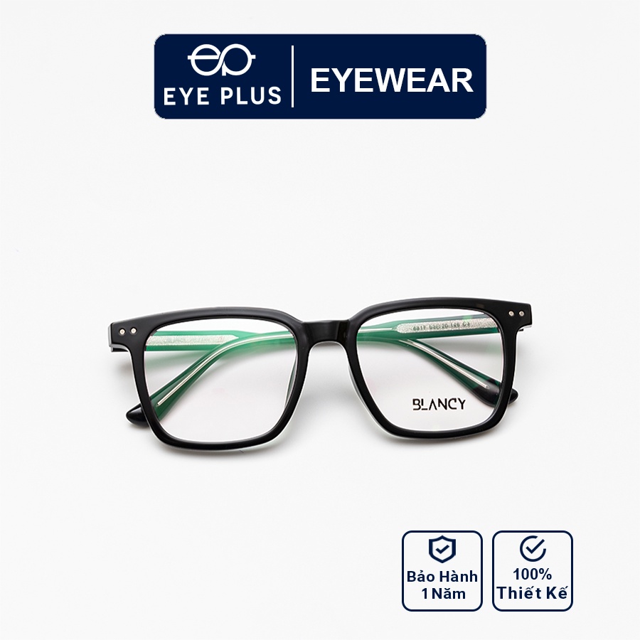 Gọng kính cận nam nữ EYE PLUS dáng vuông hot CC1 Blancy-6817