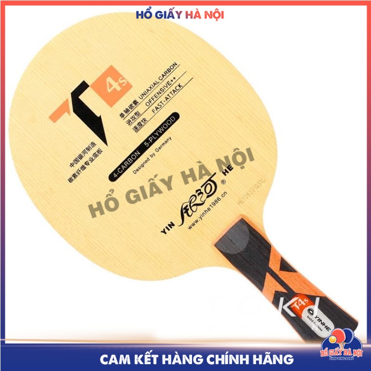 Cốt Vợt YINHE T4S Bóng Bàn 5 Lớp Gỗ 4 Lớp Carbon Độ Dày 6.0mm Phù Hợp Với Người Mới Chơi