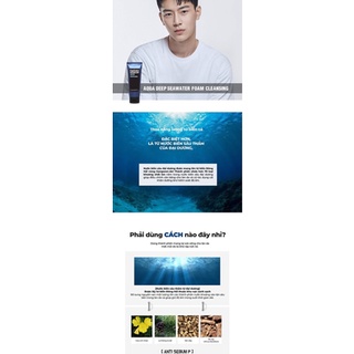 Sữa rửa mặt Nam Dashu Aqua Deep Seawarer